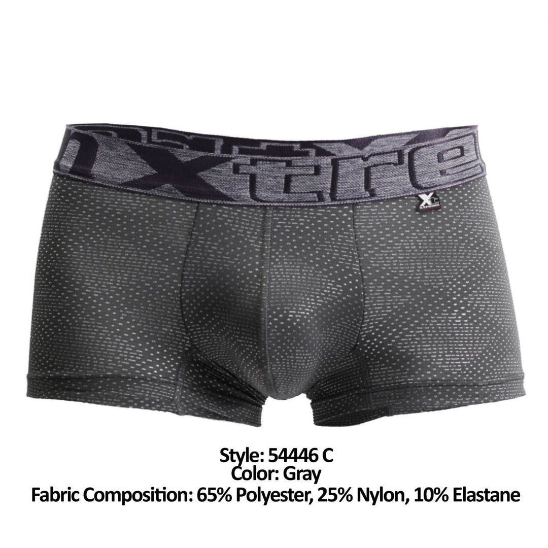 Xtremen Jacquard Stripes Men's Boxer Brief in Gray – men's boxer briefs