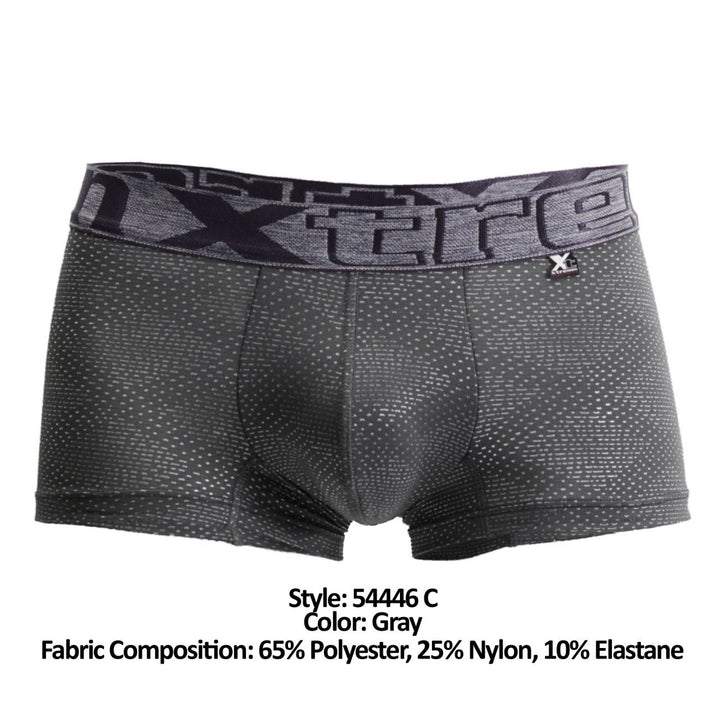 Xtremen Jacquard Stripes Men's Boxer Brief in Gray – men's boxer briefs