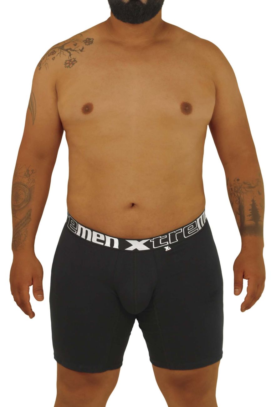 Xtremen Plus Men's Boxer Brief in Black – men's boxer briefs