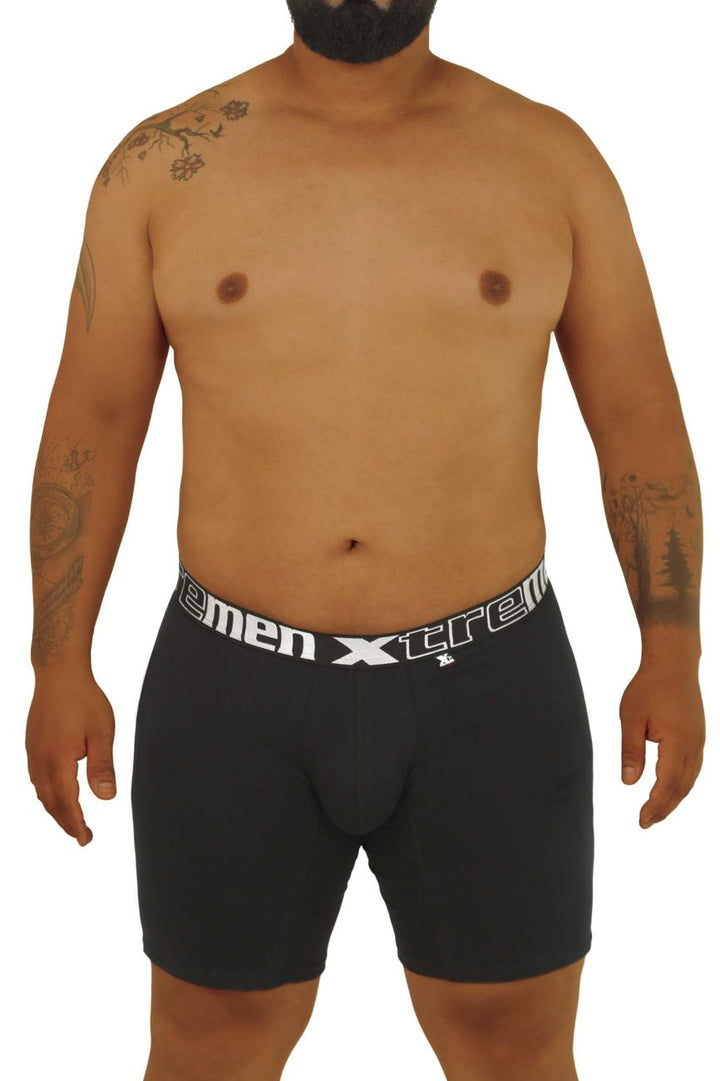 Xtremen Plus Men's Boxer Brief in Black – men's boxer briefs