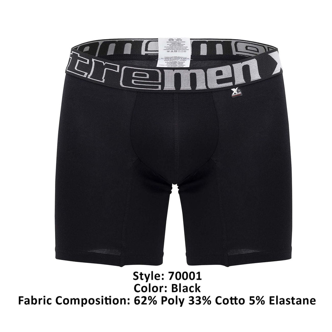 Xtremen Plus Men's Boxer Brief in Black – men's boxer briefs