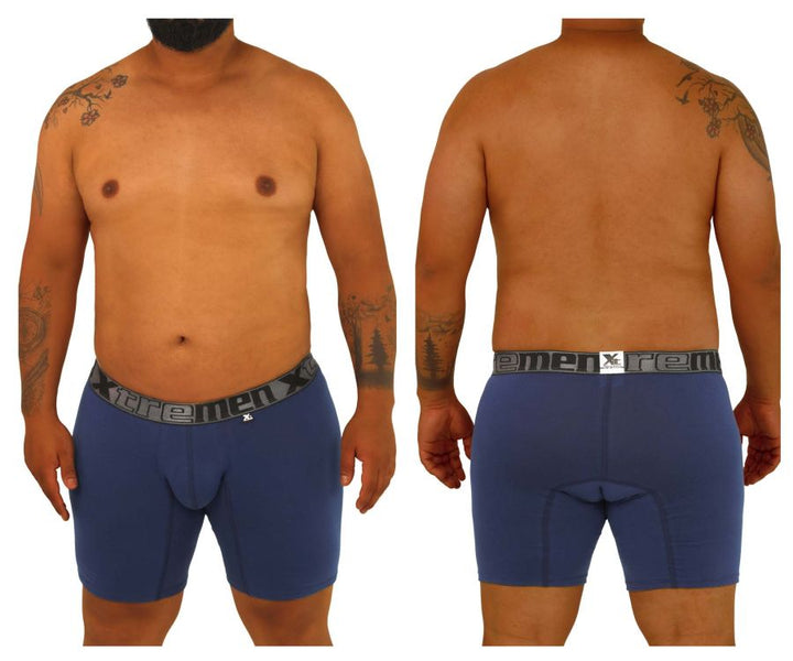 Xtremen Plus color Blue Men's Boxer Brief in Blue – men's boxer briefs