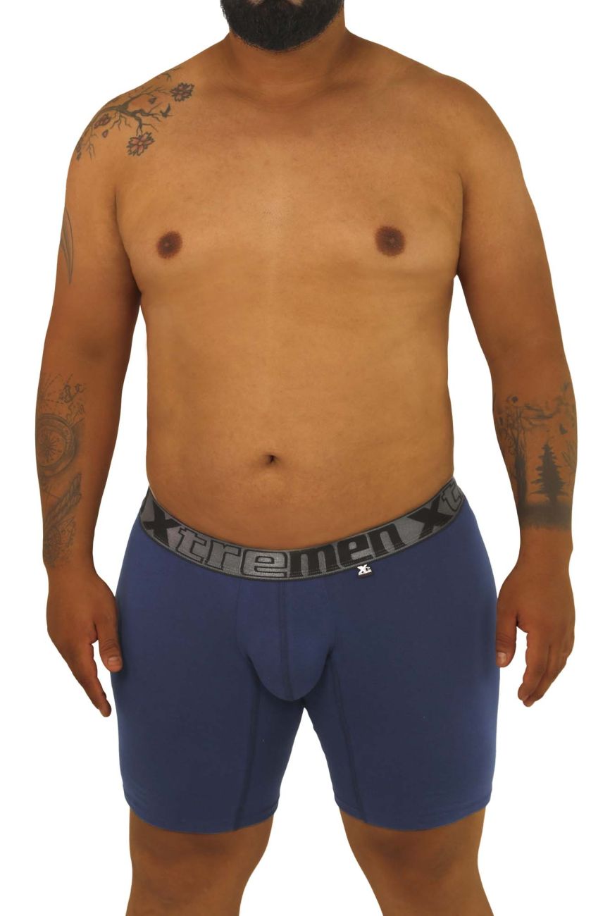 Xtremen Plus color Blue Men's Boxer Brief in Blue – men's boxer briefs