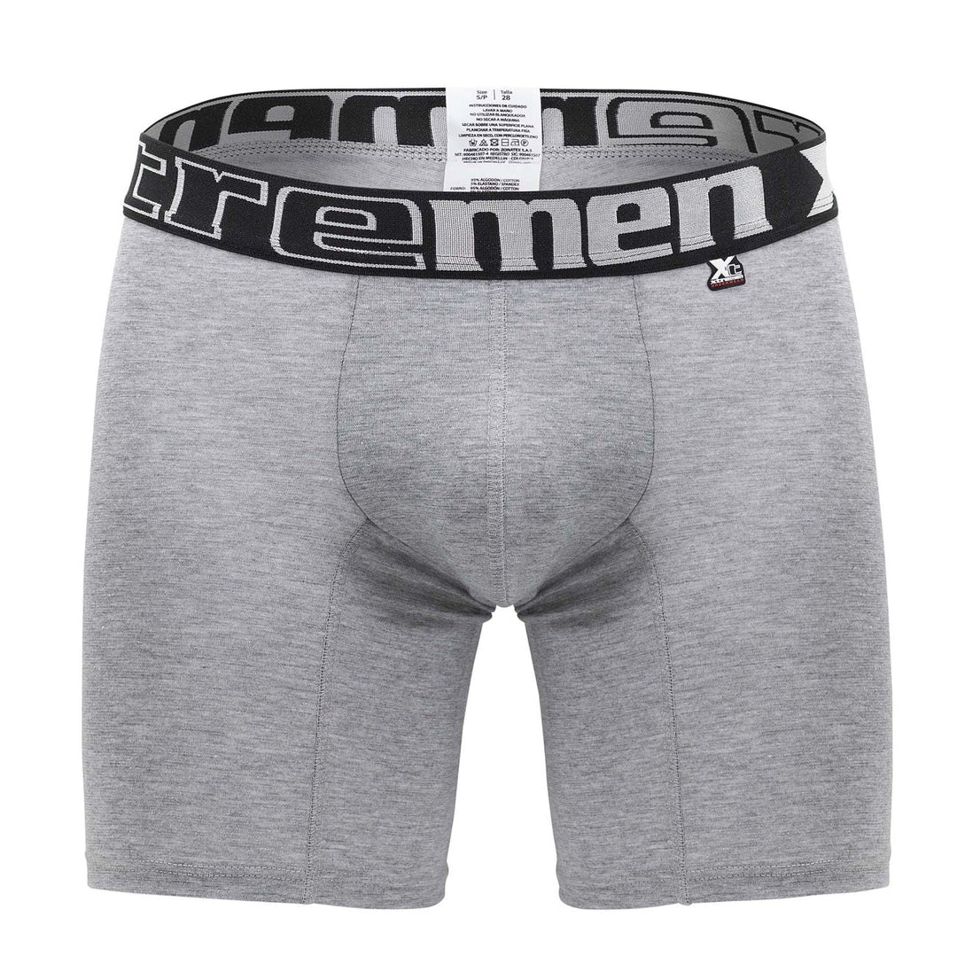 Xtremen Plus color Gray Men's Boxer Brief in Gray – men's boxer briefs