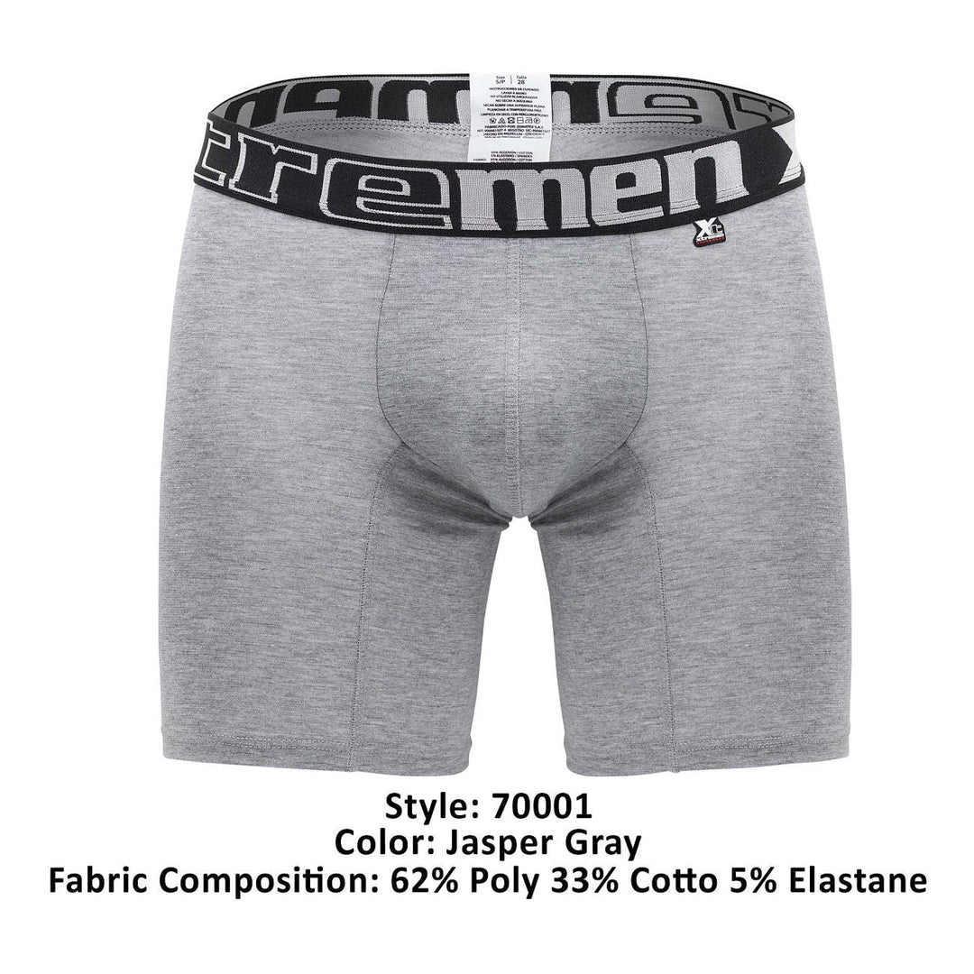 Xtremen Plus color Gray Men's Boxer Brief in Gray – men's boxer briefs