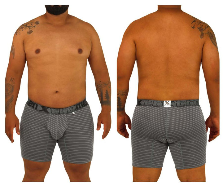Xtremen Plus Men's Boxer Brief in Gray – men's boxer briefs