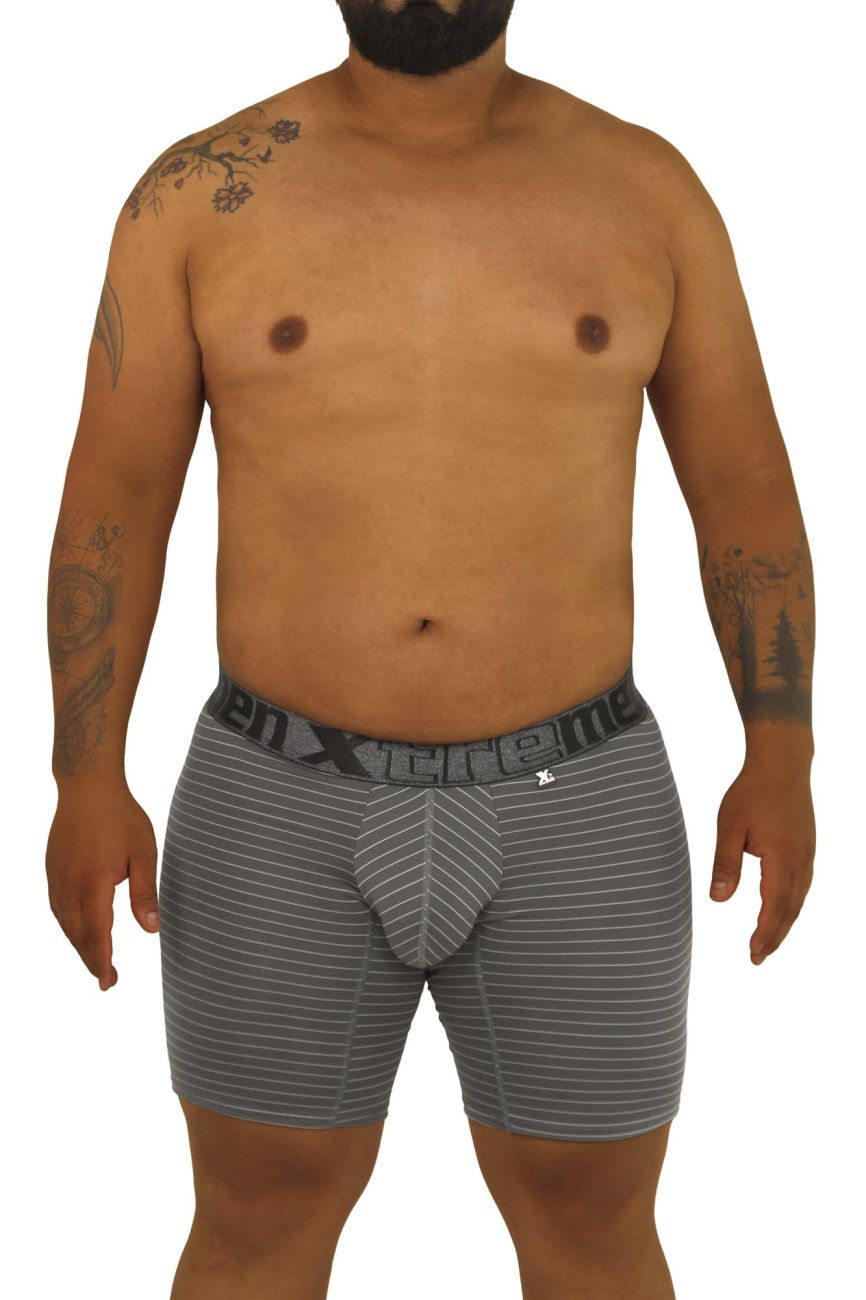 Xtremen Plus Men's Boxer Brief in Gray – men's boxer briefs