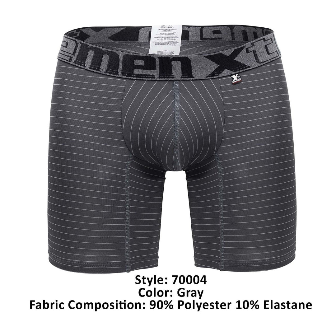 Xtremen Plus Men's Boxer Brief in Gray – men's boxer briefs