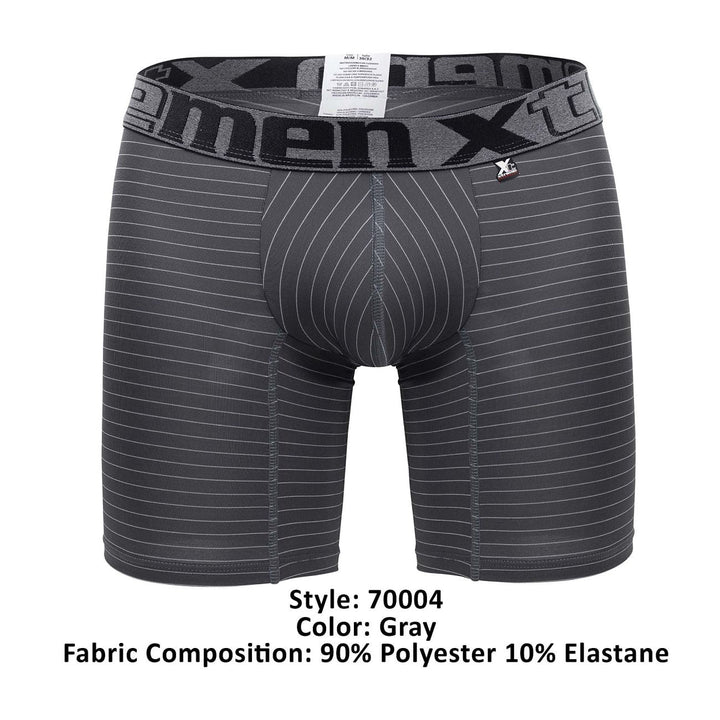 Xtremen Plus Men's Boxer Brief in Gray – men's boxer briefs