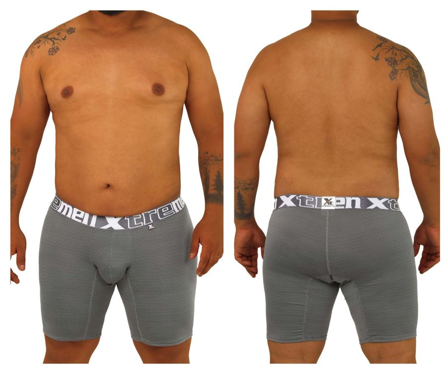 Xtremen Plus Men's Boxer Brief in Gray – men's boxer briefs
