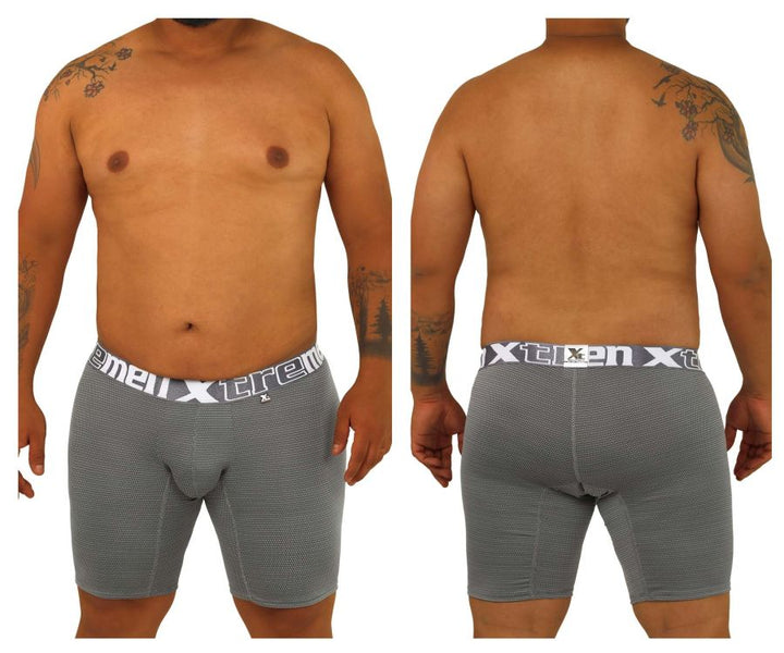 Xtremen Plus Men's Boxer Brief in Gray – men's boxer briefs