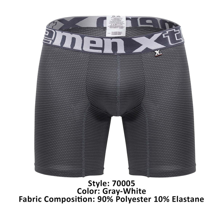 Xtremen Plus Men's Boxer Brief in Gray – men's boxer briefs