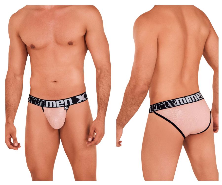 Xtremen Frice Microfiber Bikini in Pink – men's briefs