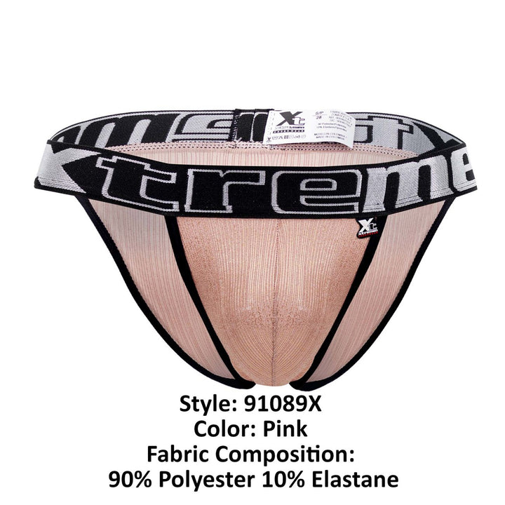Xtremen Frice Microfiber Bikini in Pink – men's briefs
