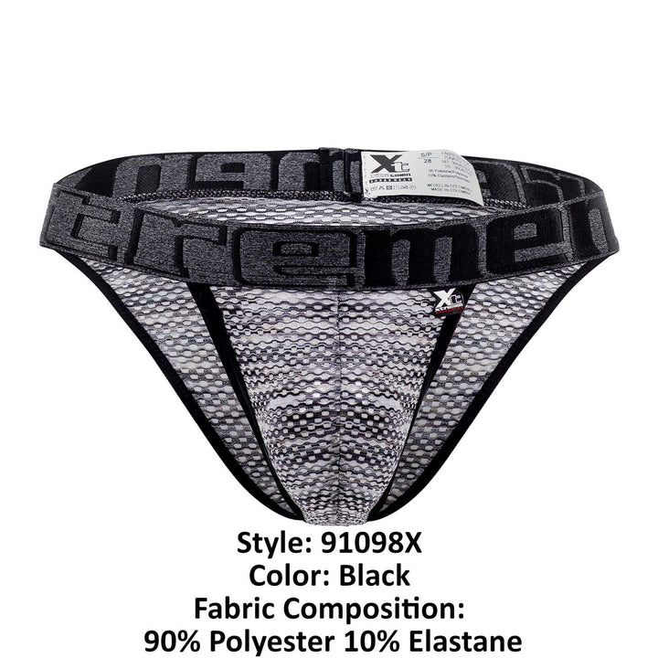 Xtremen Microfiber Mesh Men's Bikini Brief in Black – men's briefs