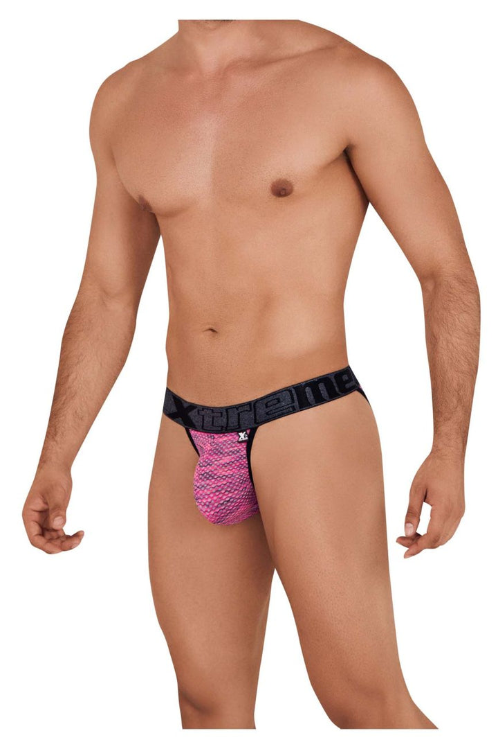 Xtremen Microfiber Mesh Bikini in Pink – men's briefs