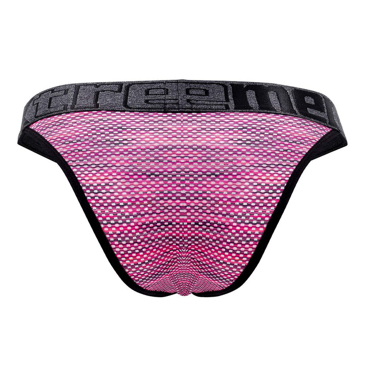 Xtremen Microfiber Mesh Bikini in Pink – men's briefs
