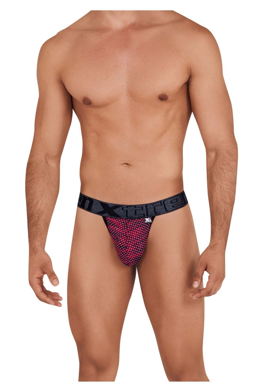 Xtremen Microfiber Mesh Bikini in Red – men's briefs