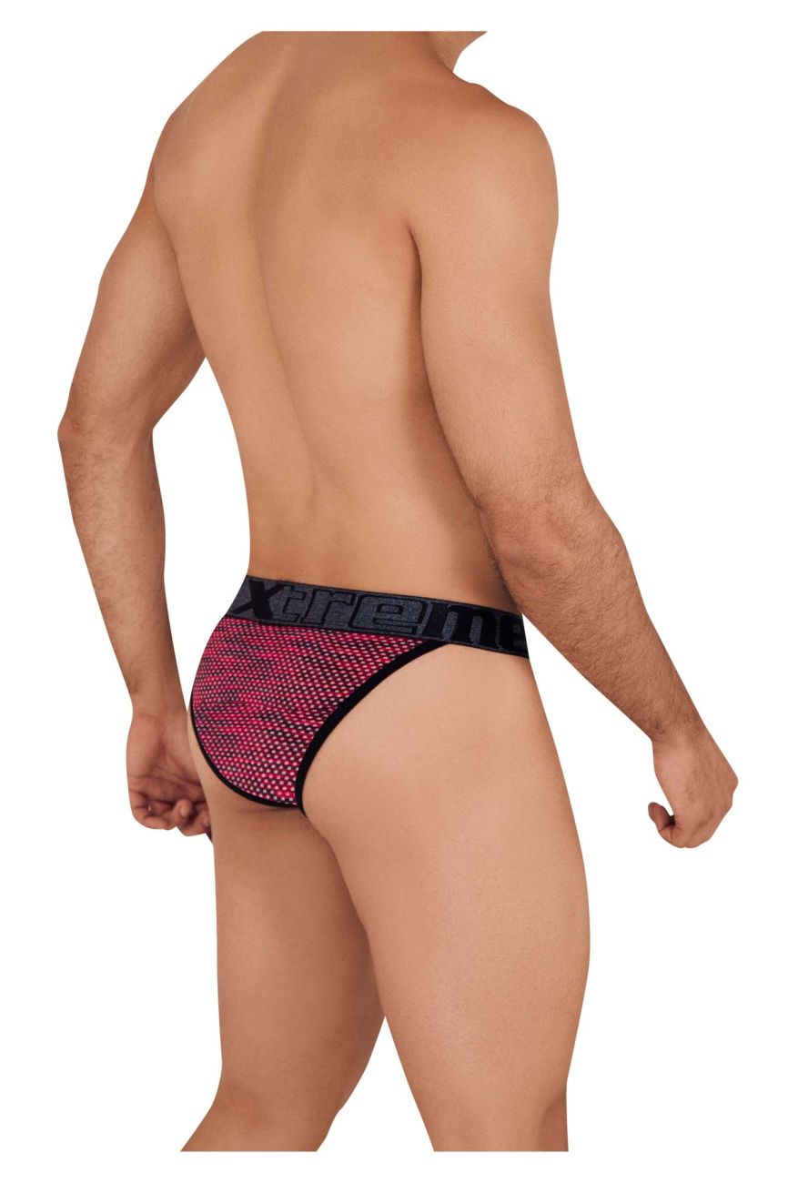 Xtremen Microfiber Mesh Bikini in Red – men's briefs