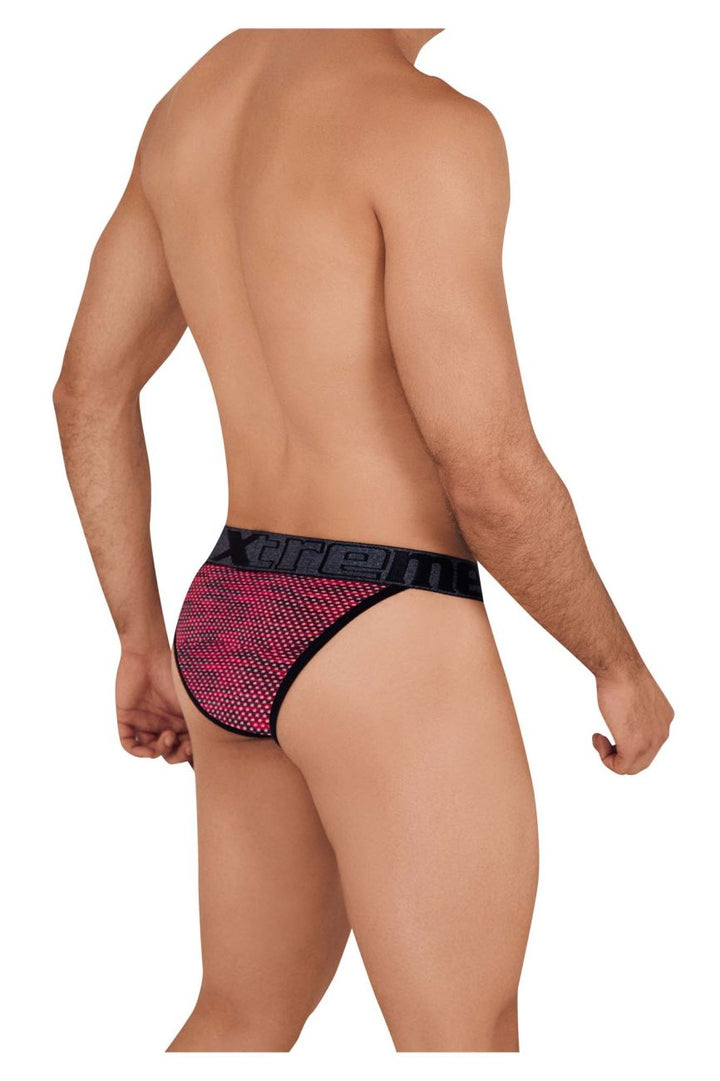 Xtremen Microfiber Mesh Bikini in Red – men's briefs