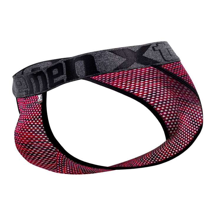 Xtremen Microfiber Mesh Bikini in Red – men's briefs