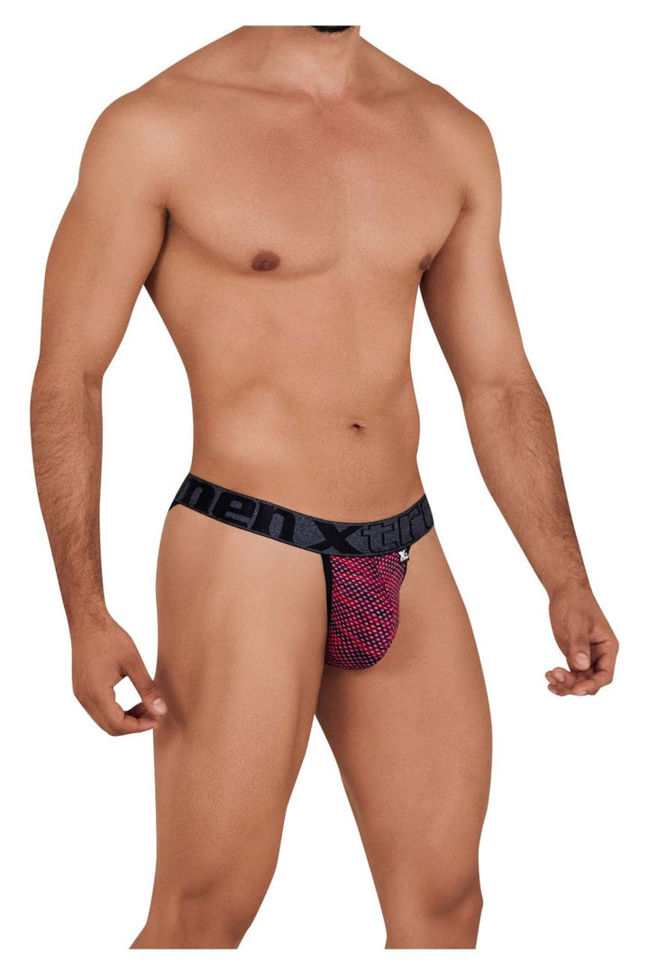 Xtremen Microfiber Mesh Bikini in Red – men's briefs