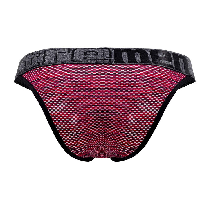 Xtremen Microfiber Mesh Bikini in Red – men's briefs