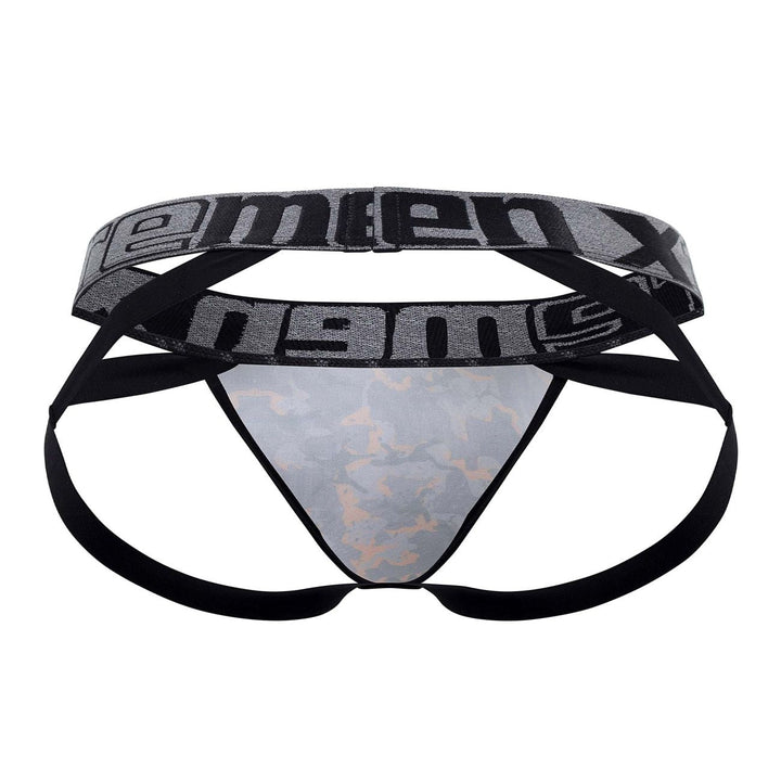 Xtremen men's orange printed microfiber jockstrap – wide strap athletic underwear