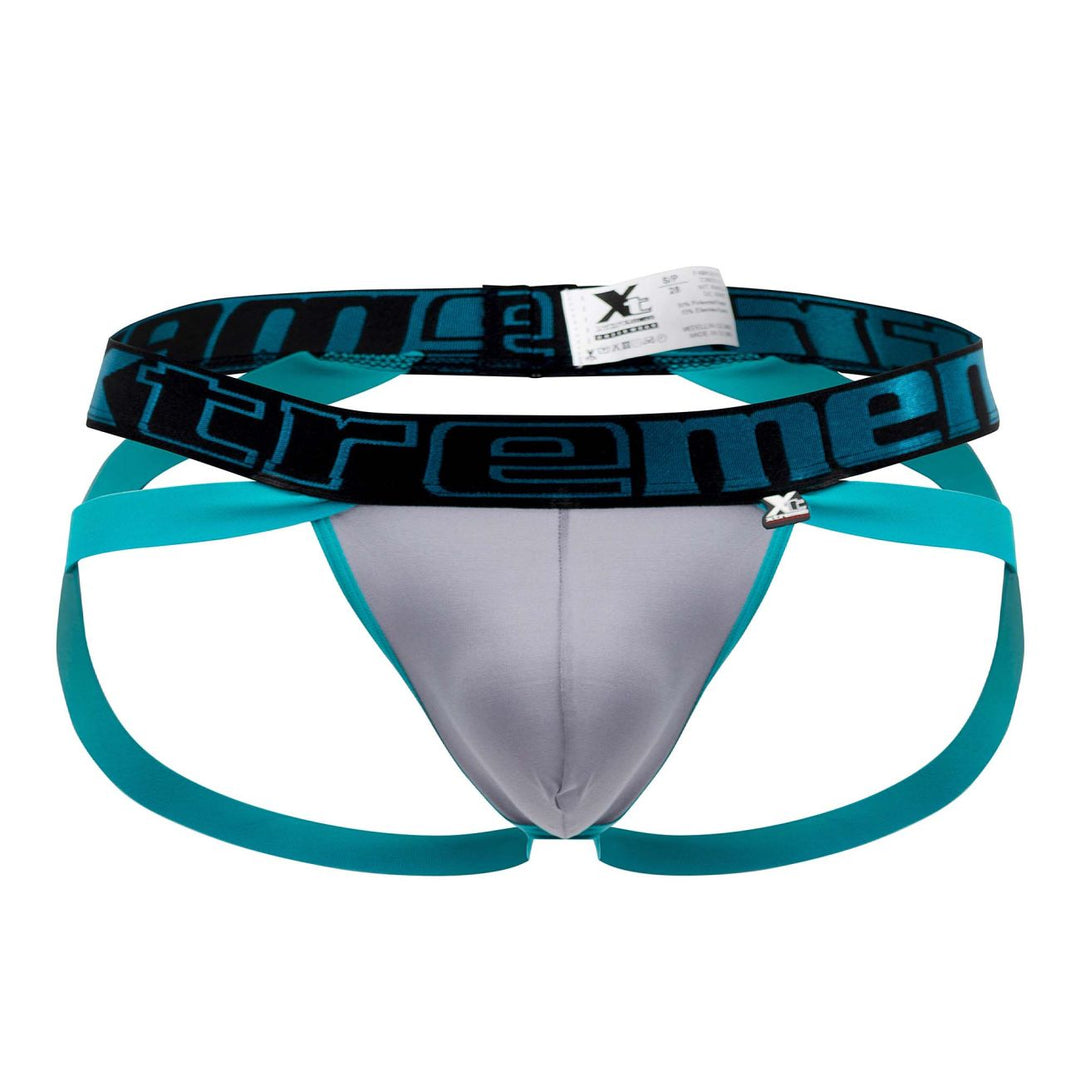 Xtremen men's light gray athletic jockstrap – low-rise lean-cut sporty underwear