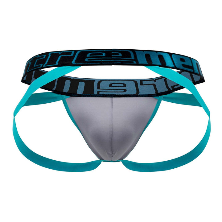 Xtremen men's light gray athletic jockstrap – low-rise lean-cut sporty underwear