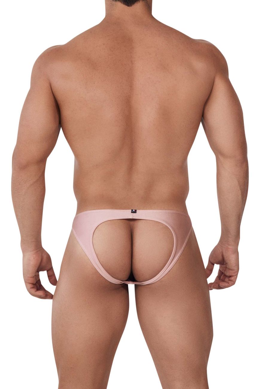 Xtremen men's rosewood Destellante jockstrap – athletic supporter naked-back underwear