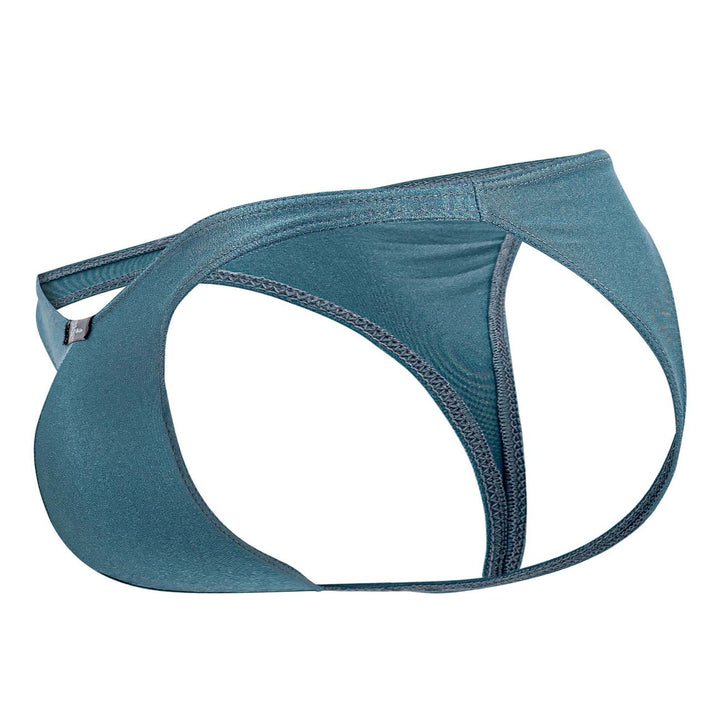 Xtremen men's silver Destellante jockstrap – athletic supporter naked-back underwear