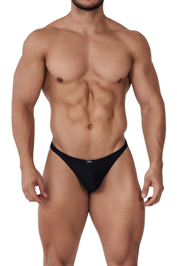 Xtremen men's black Durazno thong – microfiber minimal coverage underwear