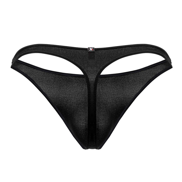Xtremen men's black Durazno thong – microfiber minimal coverage underwear