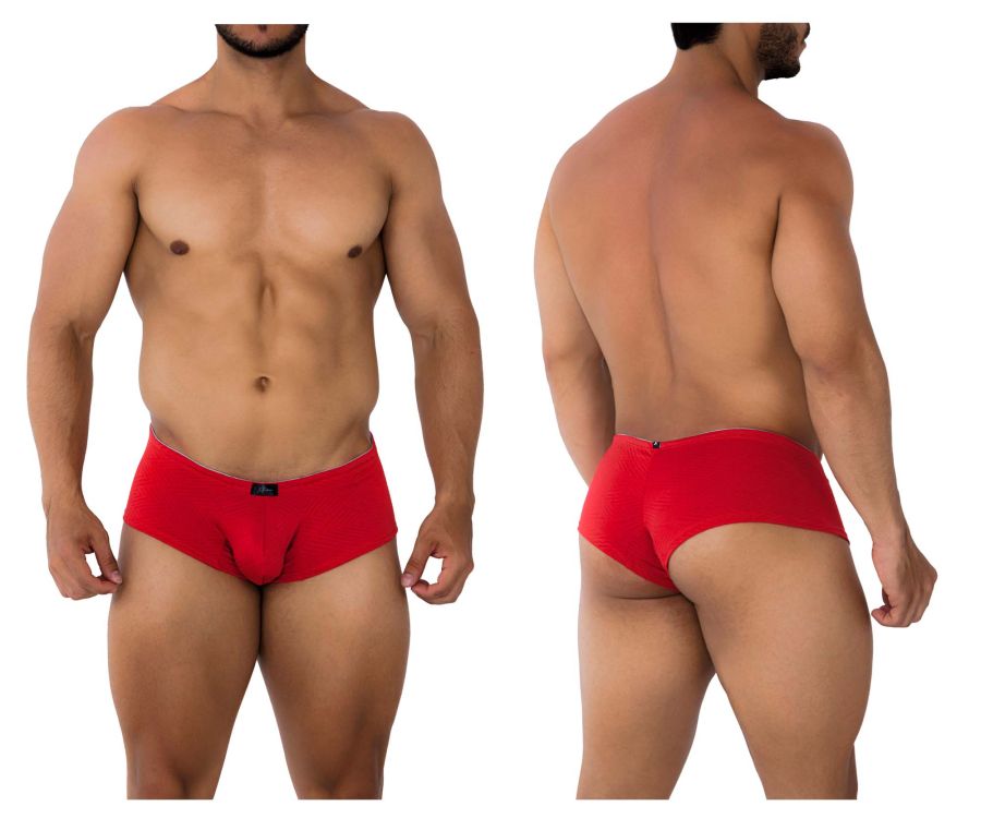 Xtremen Jacquard Men's Trunk Underwear in Red – men's trunks