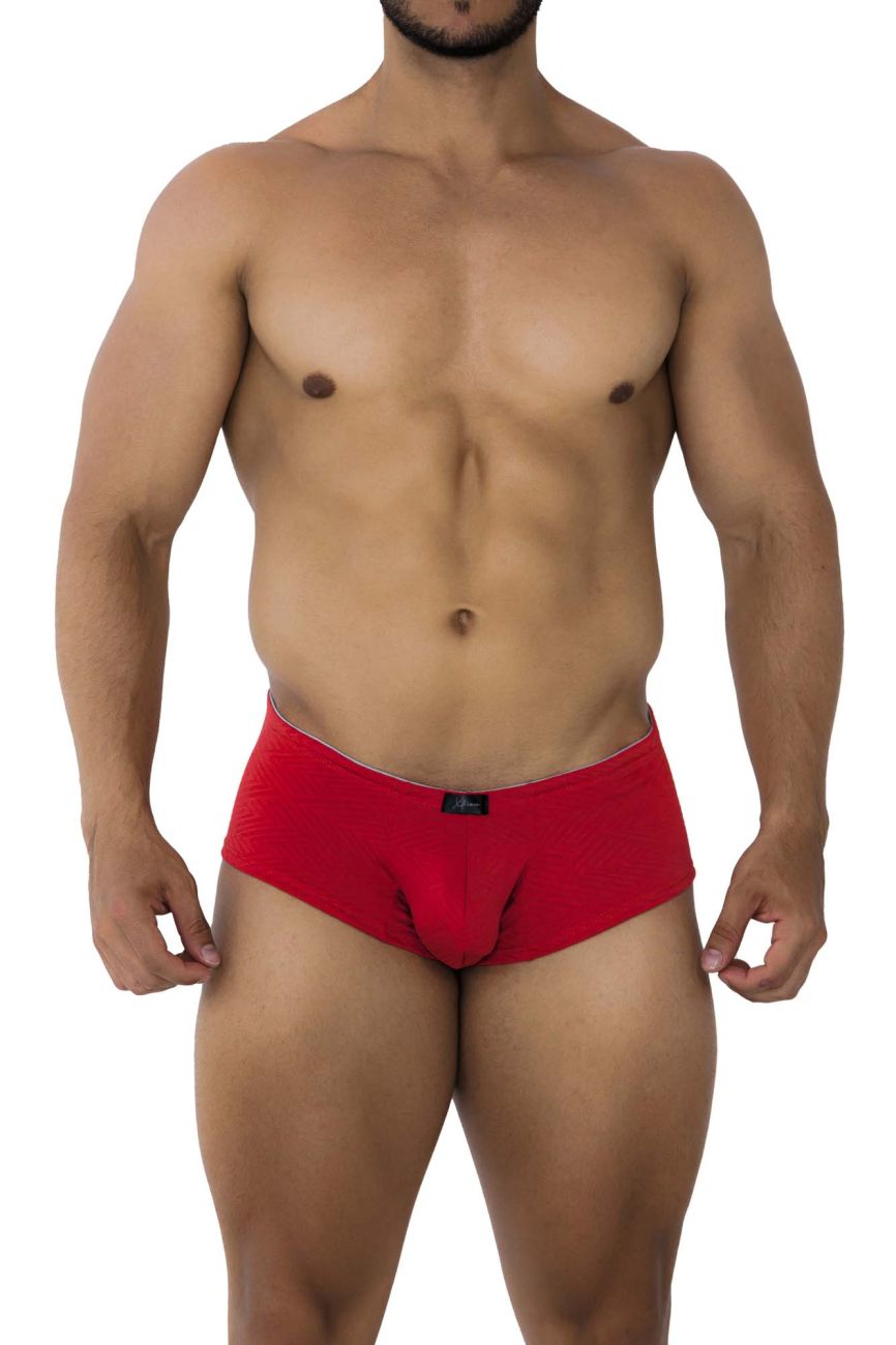 Xtremen Jacquard Men's Trunk Underwear in Red – men's trunks