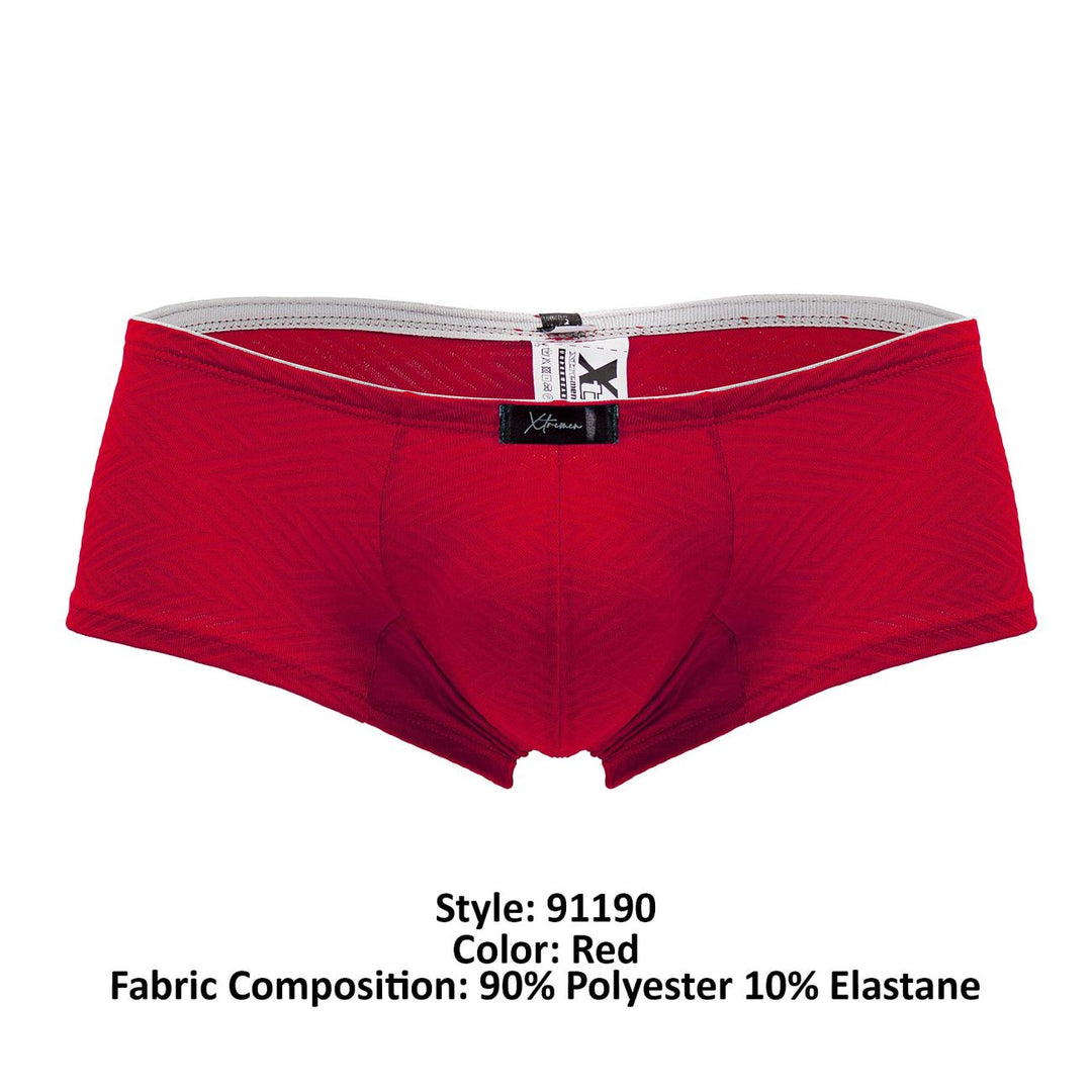 Xtremen Jacquard Men's Trunk Underwear in Red – men's trunks