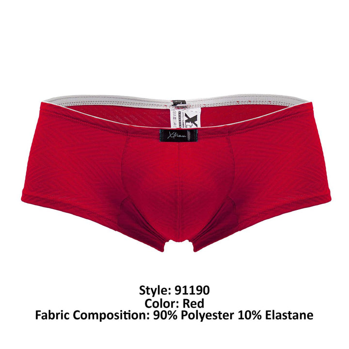 Xtremen Jacquard Men's Trunk Underwear in Red – men's trunks