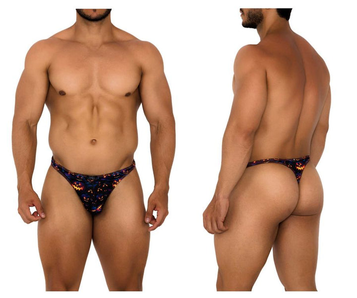 Xtremen Printed Men's Thong in Pumpkins Print – men's thongs