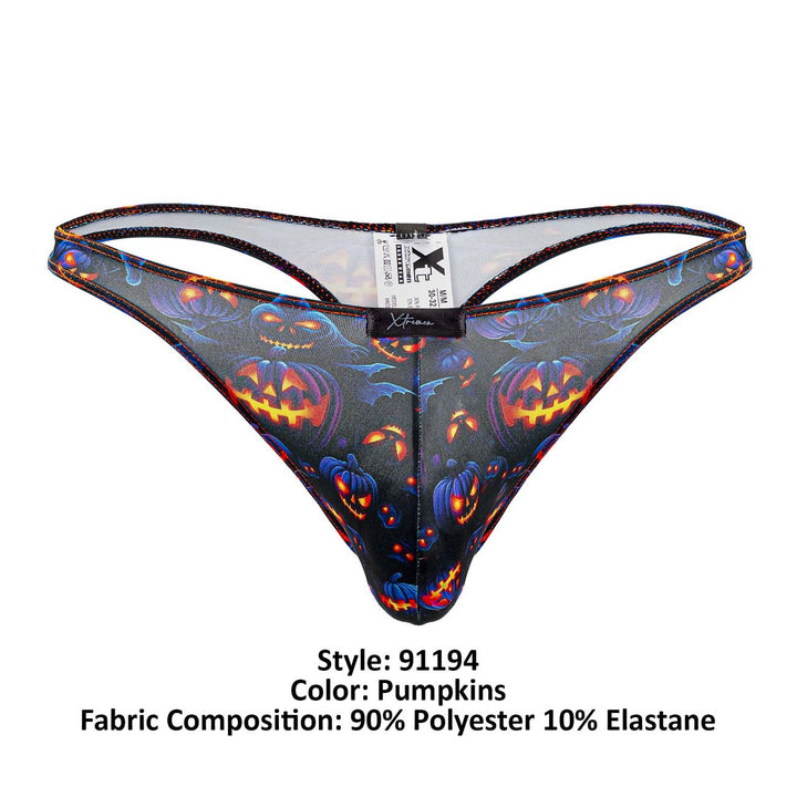 Xtremen Printed Men's Thong in Pumpkins Print – men's thongs