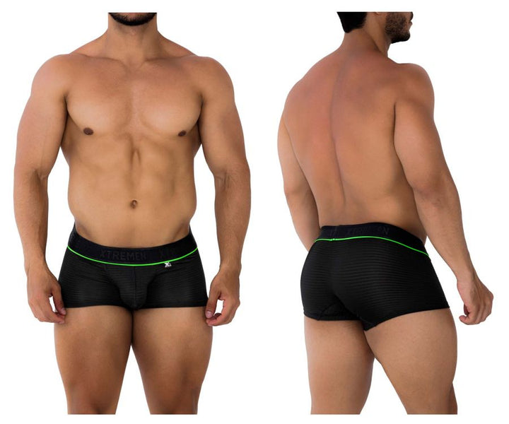 Xtremen Jacquard Men's Trunk Underwear in Black – men's trunks