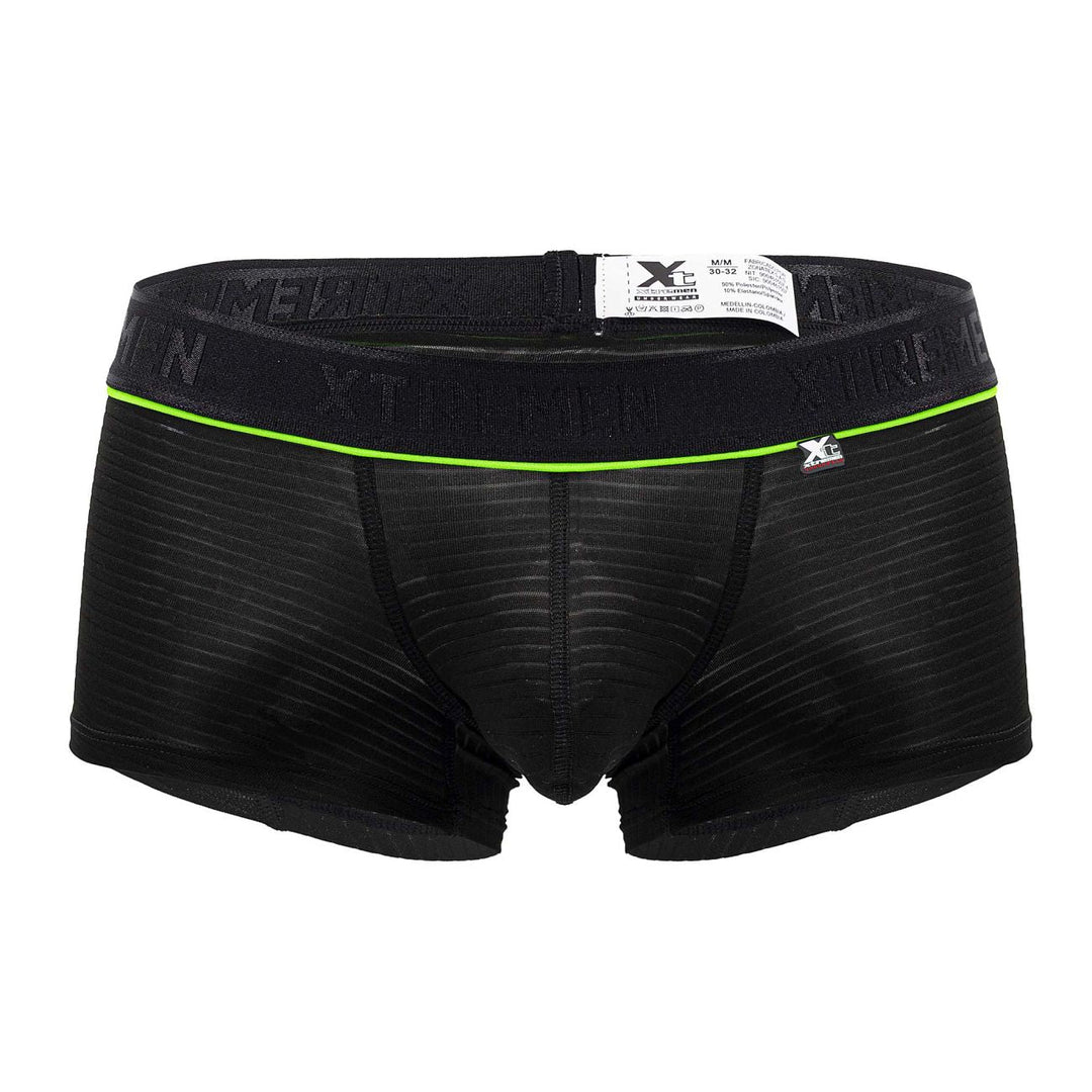 Xtremen Jacquard Men's Trunk Underwear in Black – men's trunks