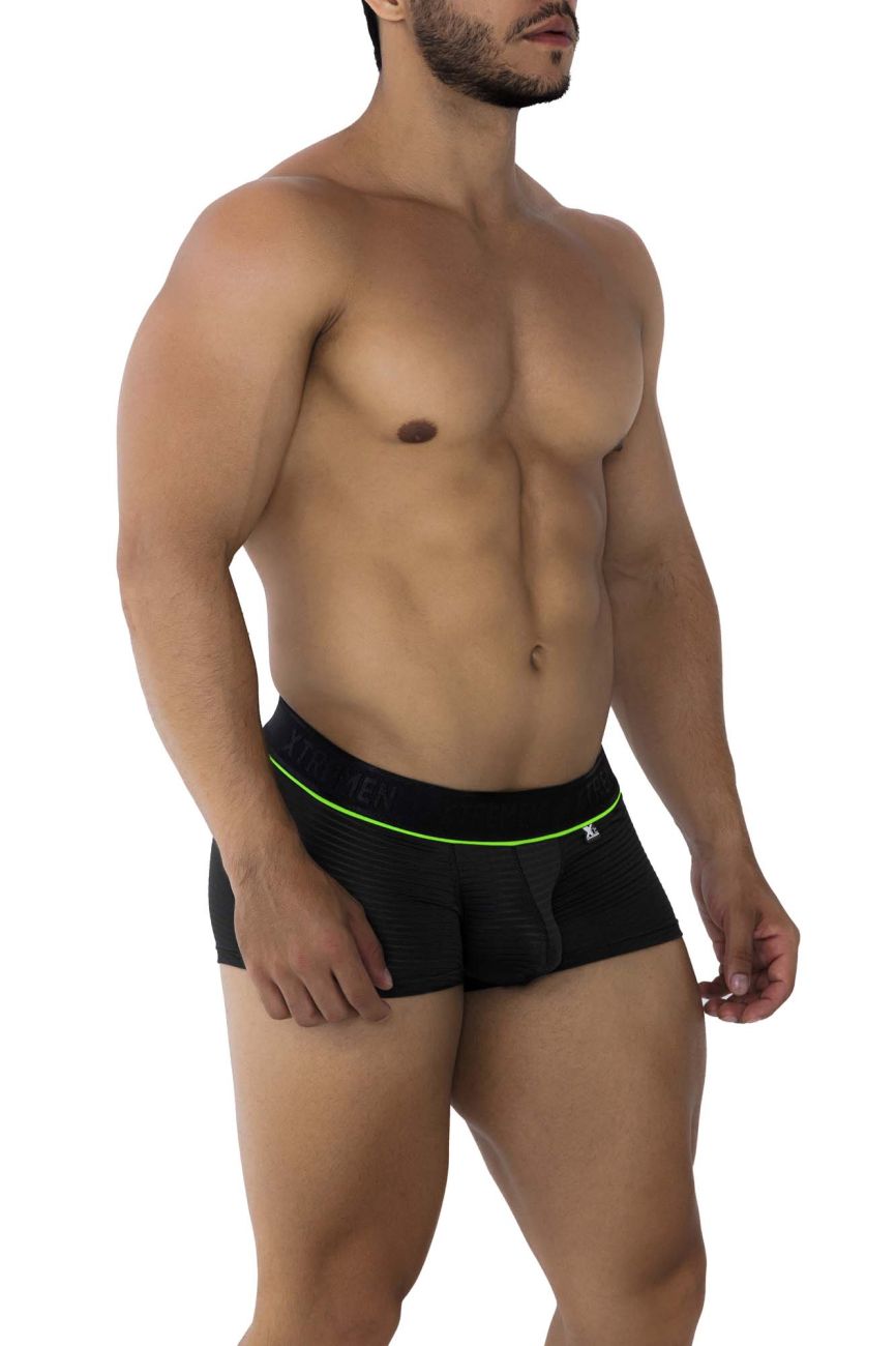Xtremen Jacquard Men's Trunk Underwear in Black – men's trunks