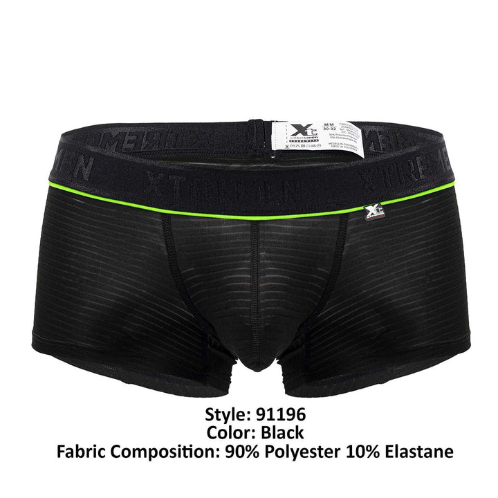 Xtremen Jacquard Men's Trunk Underwear in Black – men's trunks