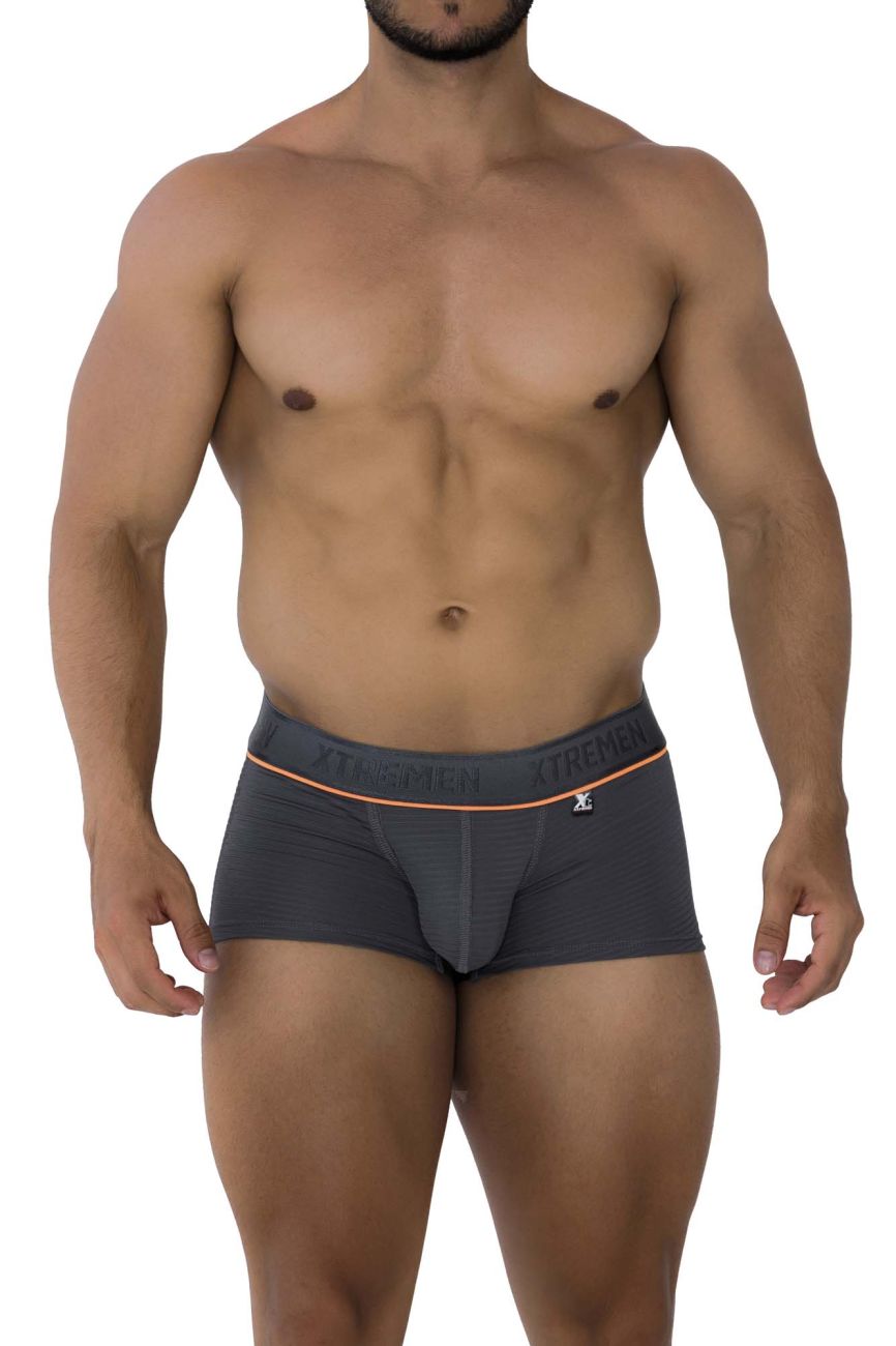 Xtremen Jacquard Men's Trunk Underwear in Gray – men's trunks