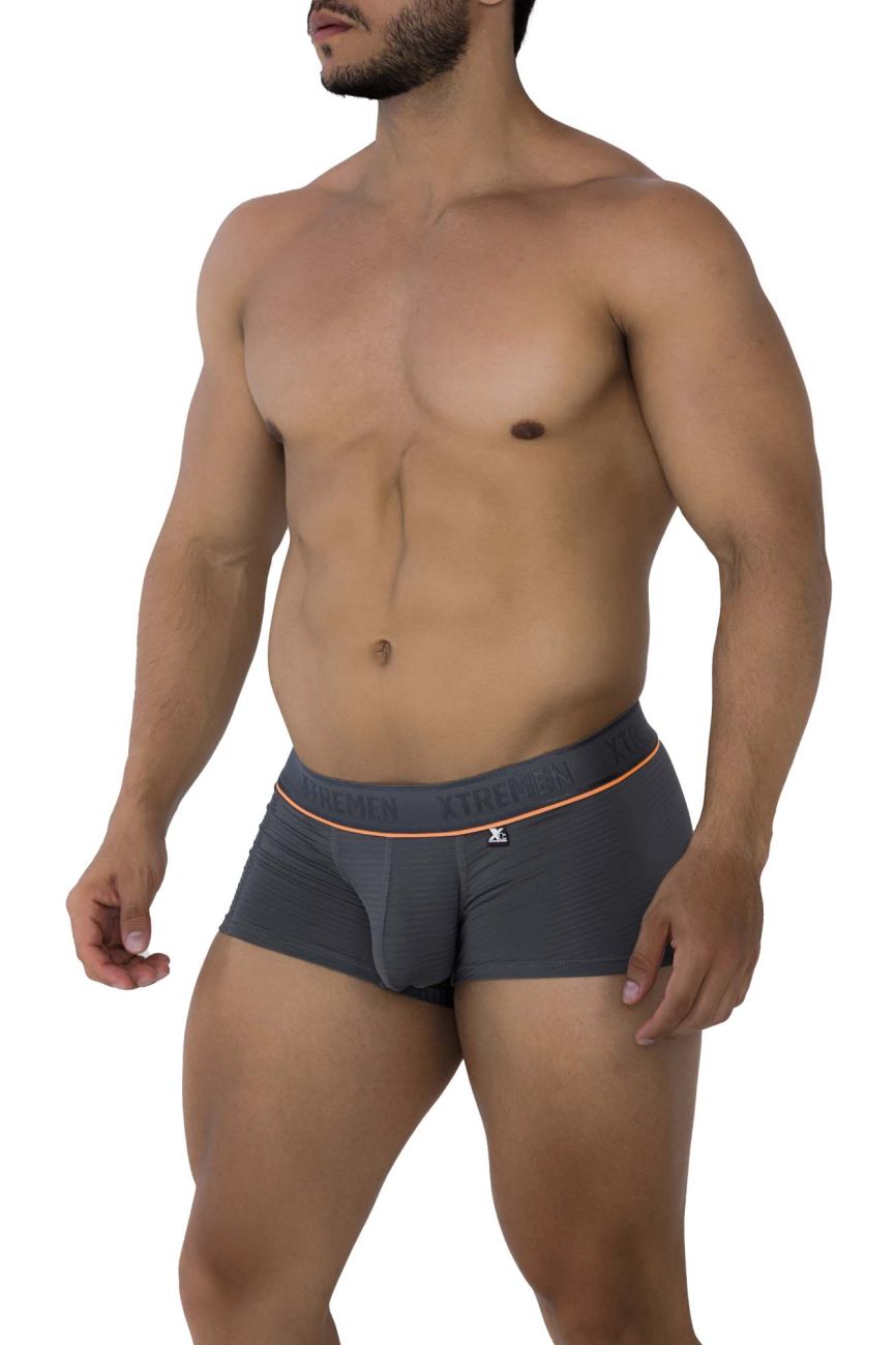 Xtremen Jacquard Men's Trunk Underwear in Gray – men's trunks