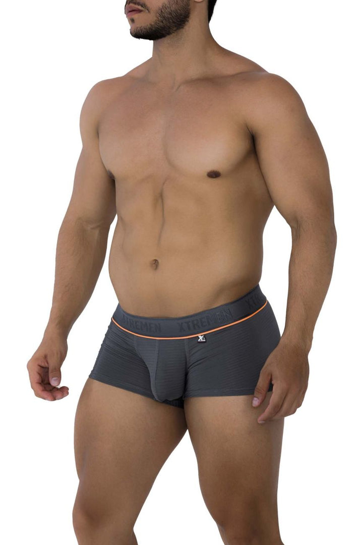 Xtremen Jacquard Men's Trunk Underwear in Gray – men's trunks