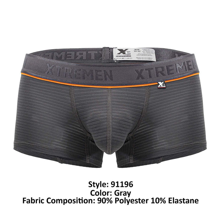 Xtremen Jacquard Men's Trunk Underwear in Gray – men's trunks