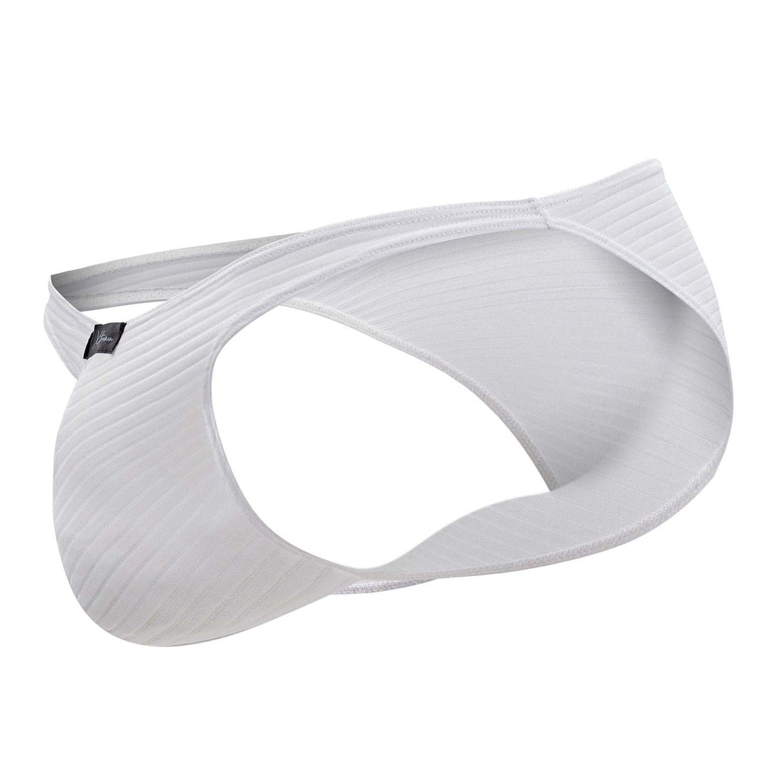 Xtremen Jacquard Men's Bikini Brief in White – men's briefs