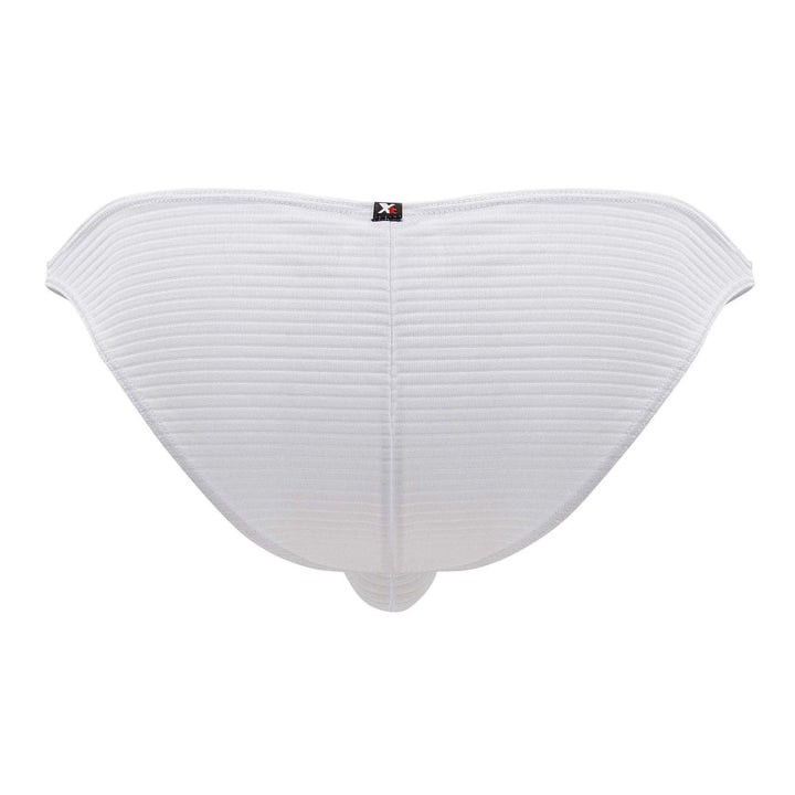 Xtremen Jacquard Men's Bikini Brief in White – men's briefs